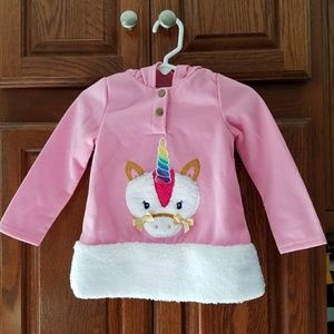 Nanette kids pink unicorn sweatshirt NWOT